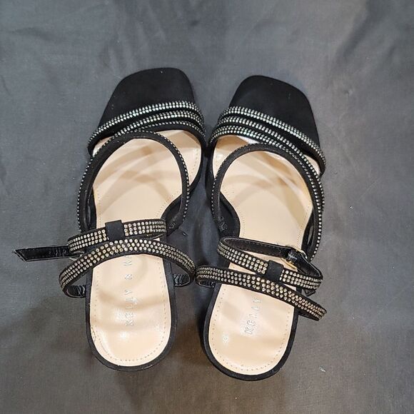 BRAND NEW KELLY &KATIE RHINESTONE EMBELLISHMENTS OPEN-TOE SANDAL - Picture 5 of 16